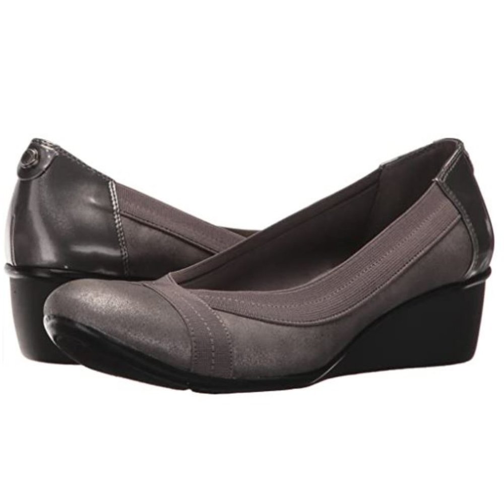 Anne Klein AK Sport Women's Dani Synthetic Pump, Pewter, 8.5 M US